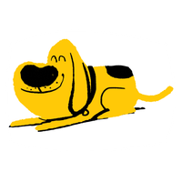 Illustration of Dog lying down